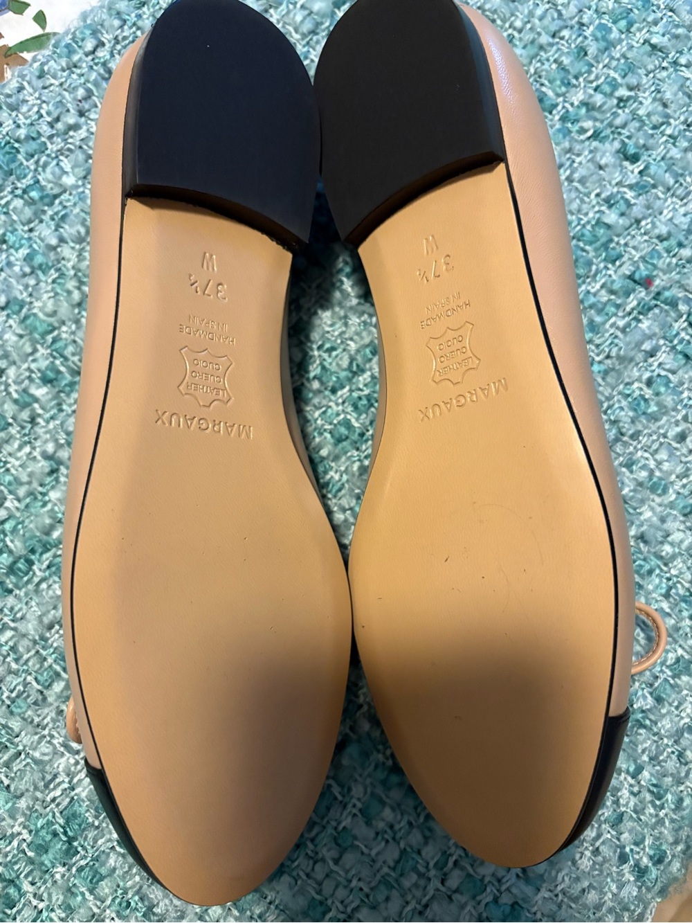 Margaux The Demi Dune & Black Ballet Flats Size 37 1/2 W EU - 7.5 W in US NWOB - Picture 2 of 5